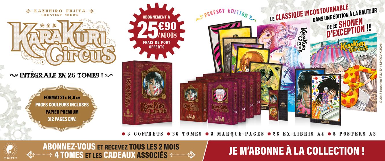 Karakuri Circus Collection : Tous les 2 mois, 4 mangas pour 25.90 € par mois