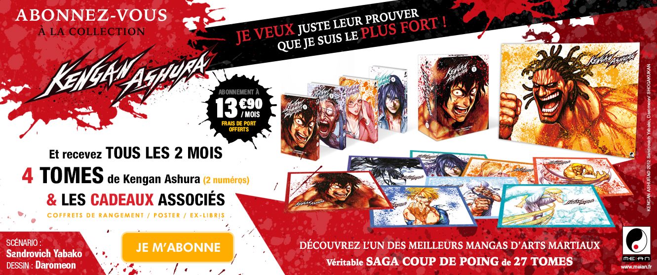 Kengan Ashura Collection : Tous les 2 mois, 4 mangas pour 13.90 € par mois