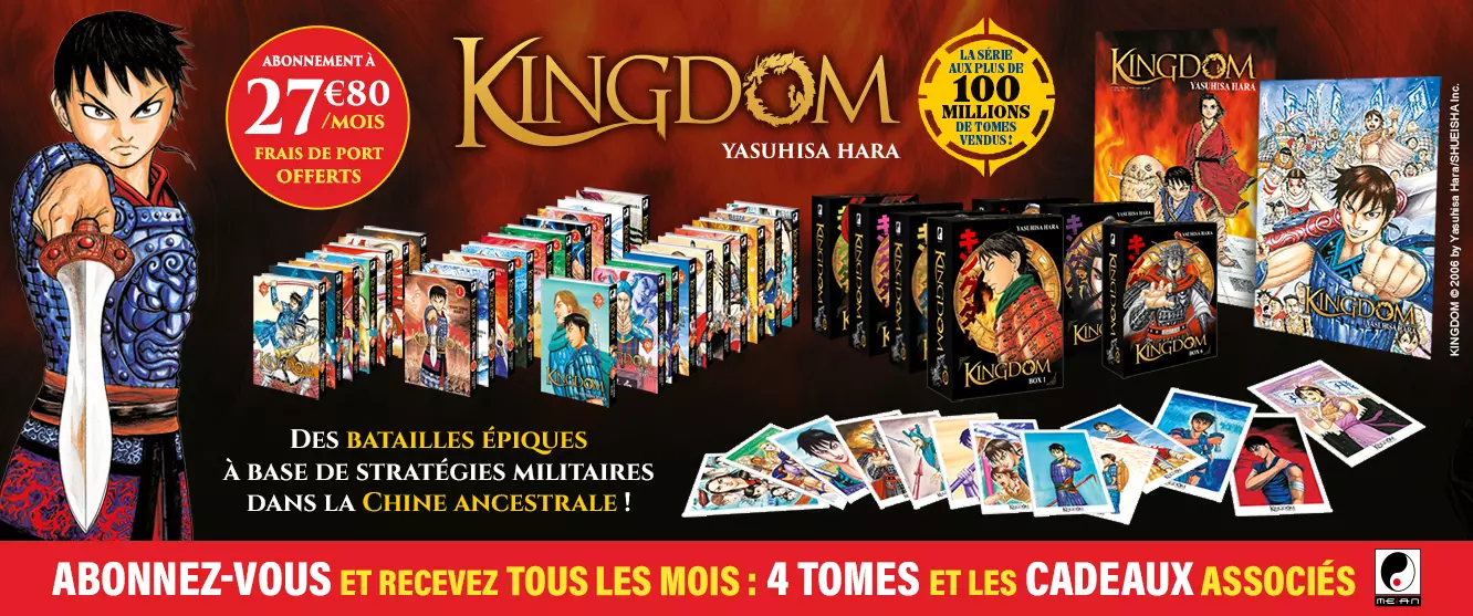 Kingdom Collection : Tous les mois, 4 mangas pour 27.80 &euro;
