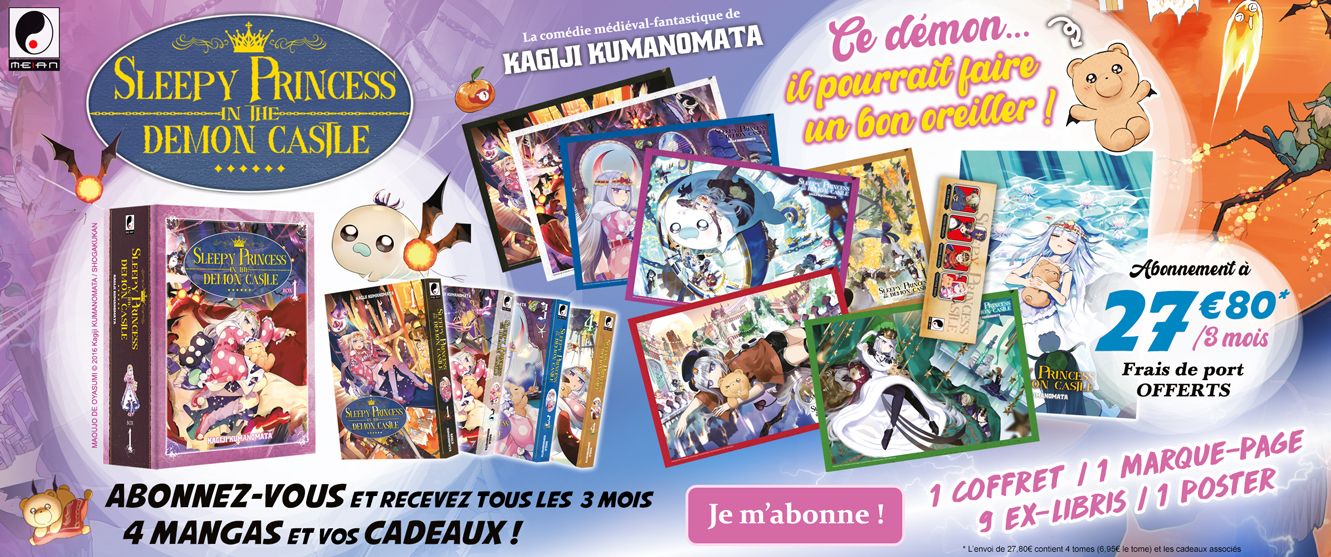 Sleepy Princess Collection : Tous les 3 mois, 3 mangas pour 27.80 € par mois