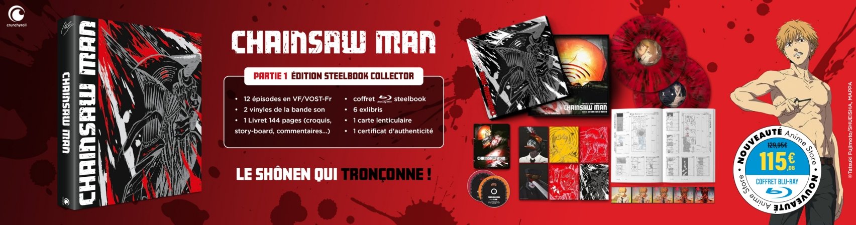 Nouveaut : Chainsaw Man Partie 1 en coffret Blu-ray Steelbook collector