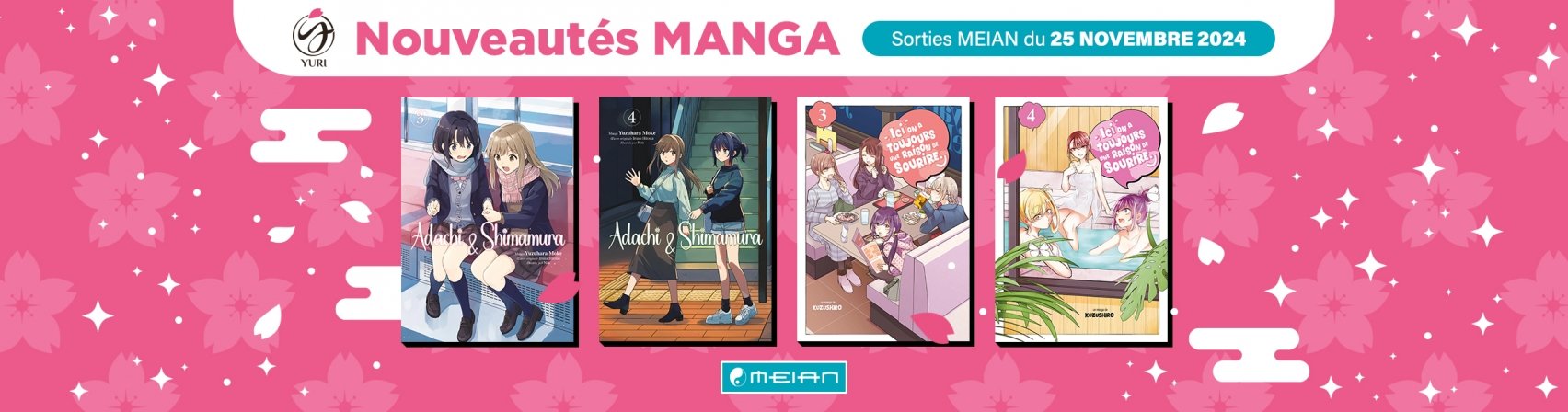 4 nouveaux mangas MEIAN disponibles