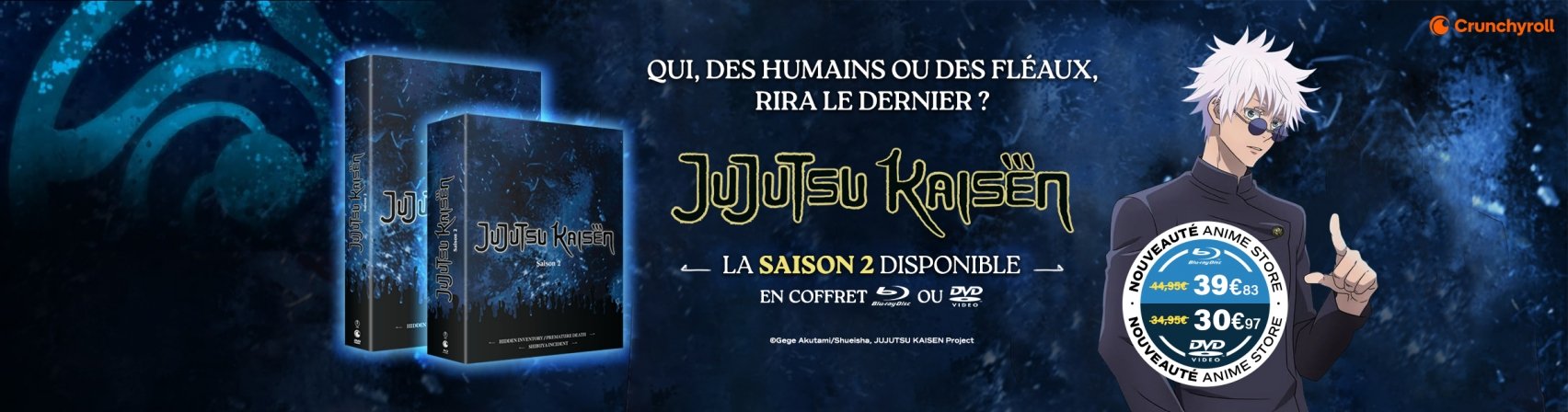 Nouveaut : Jujutsu Kaisen saison 2 en coffret BR ou DVD