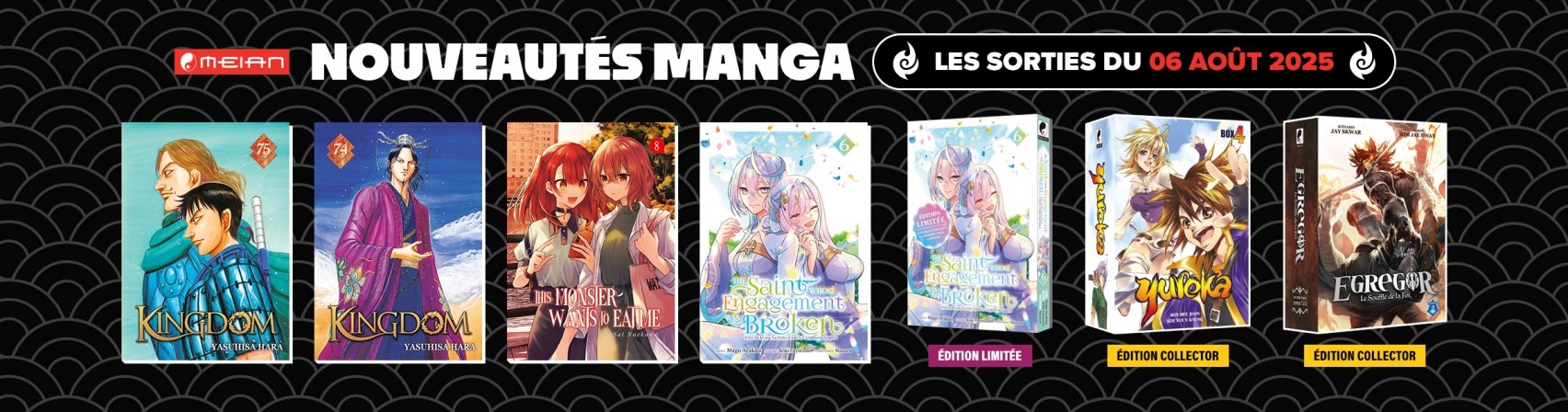 7 nouveaux mangas MEIAN disponibles