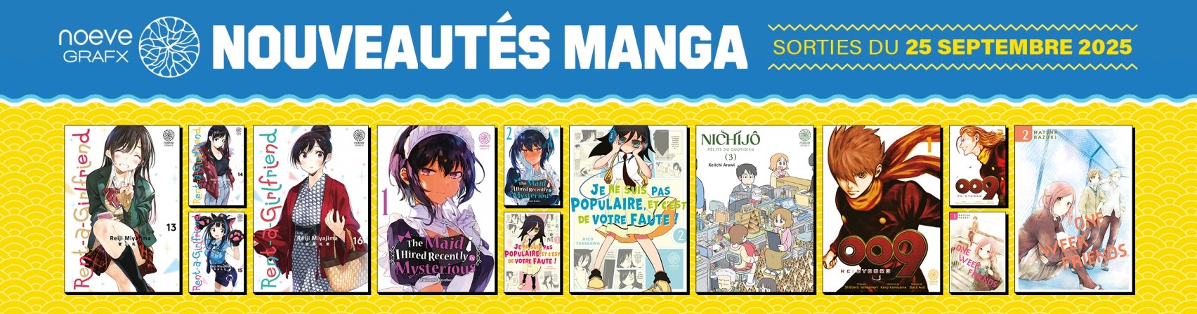 13 nouveaux mangas NOEVE GRAFX disponibles