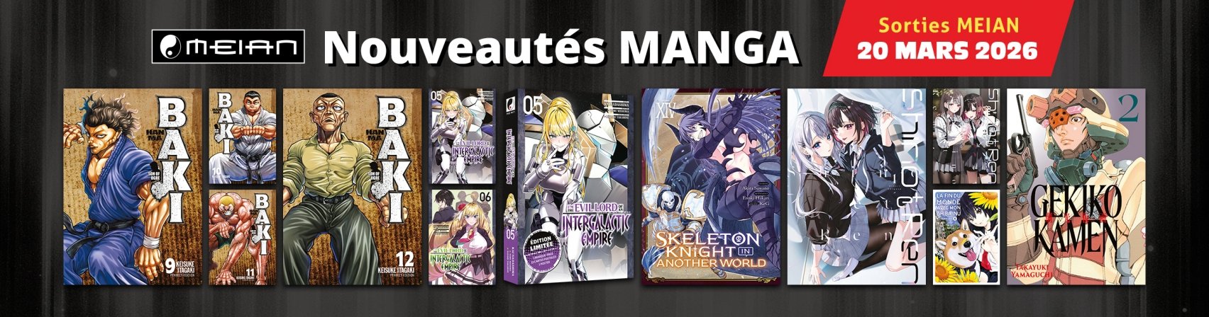 12 nouveaux mangas MEIAN disponibles