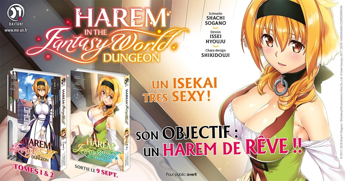 Harem in the Fantasy World Dungeon - Tome 1 - Livre (Manga) - Meian -  Shachi Sogano, Issei Hyouju - Livre (manga)