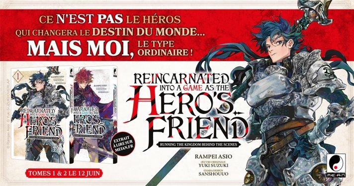 Nouvelle Licence Meian : Reincarnated Into a Game as the Hero s Friend