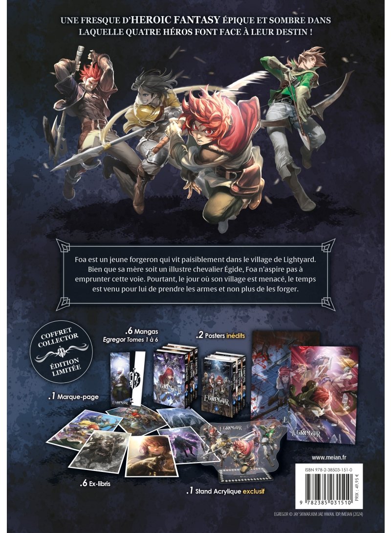 IMAGE 2 : Egregor : Le Souffle de la Foi - Partie 1 (Tomes 01  06) - Coffret 6 Mangas Collector limit