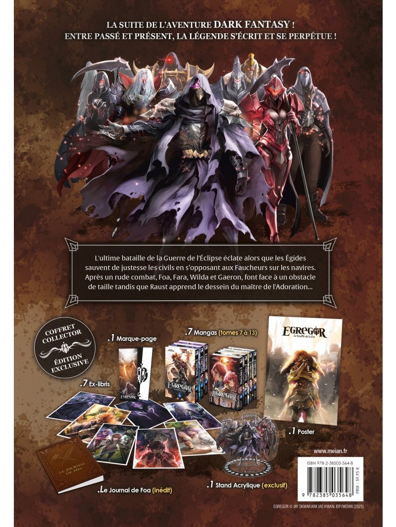IMAGE 2 : Egregor : Le Souffle de la Foi - Partie 2 (Tomes 07  13) - Coffret 7 Mangas Collector limit