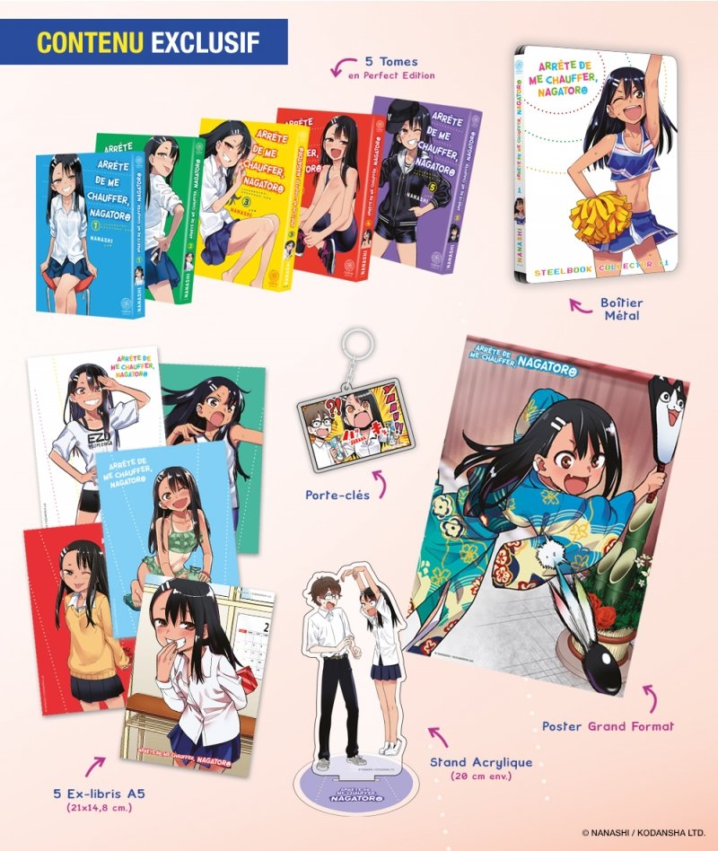 IMAGE 2 : Arr�te de me chauffer Nagatoro ! Partie 1 - Coffret �dition limit�e num�rot� (tomes 1 � 5)