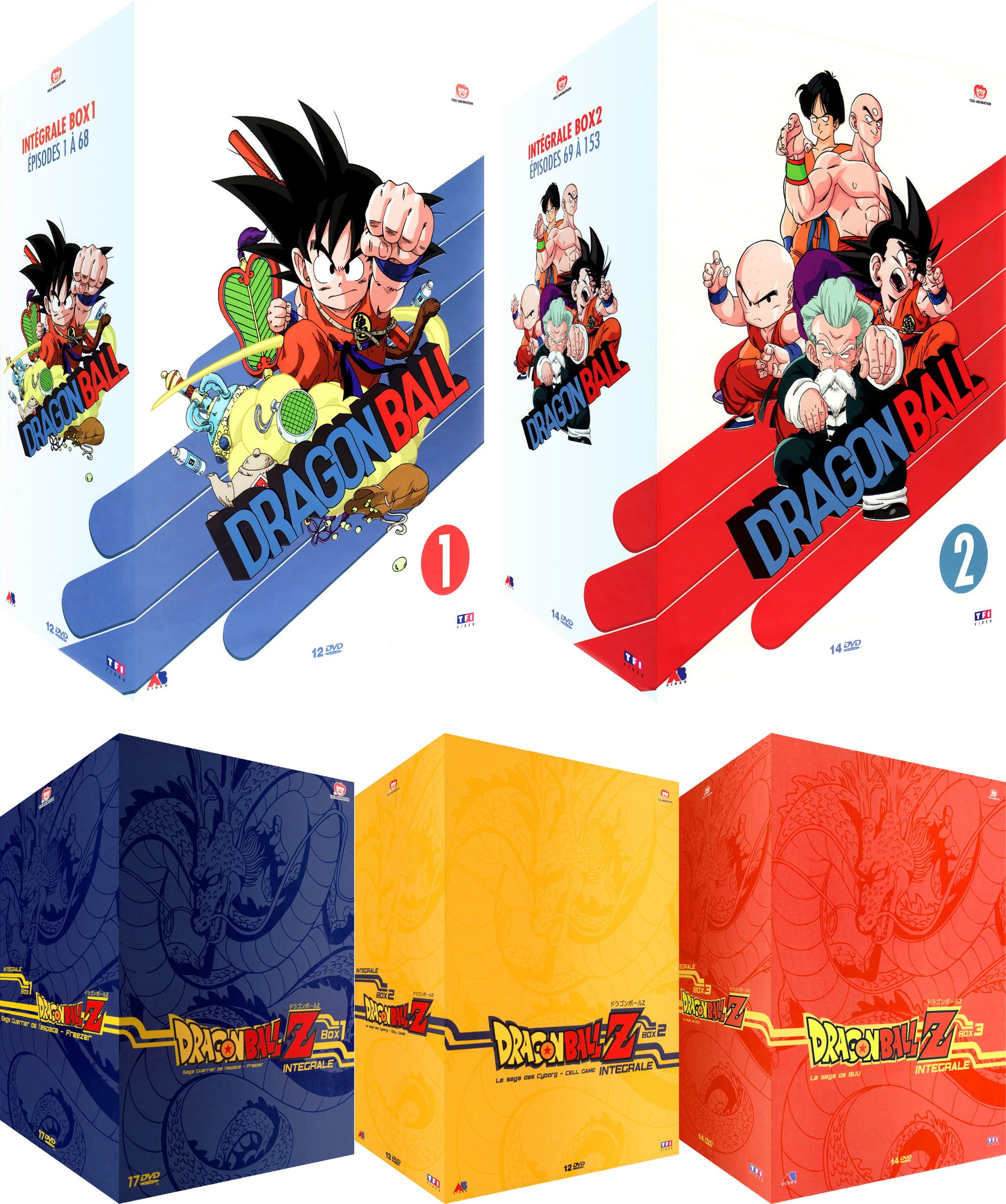 Dragon Ball Z + Dragon Ball - Intégrale Collector Pack 5 Coffrets DVD | Anime-Store.fr