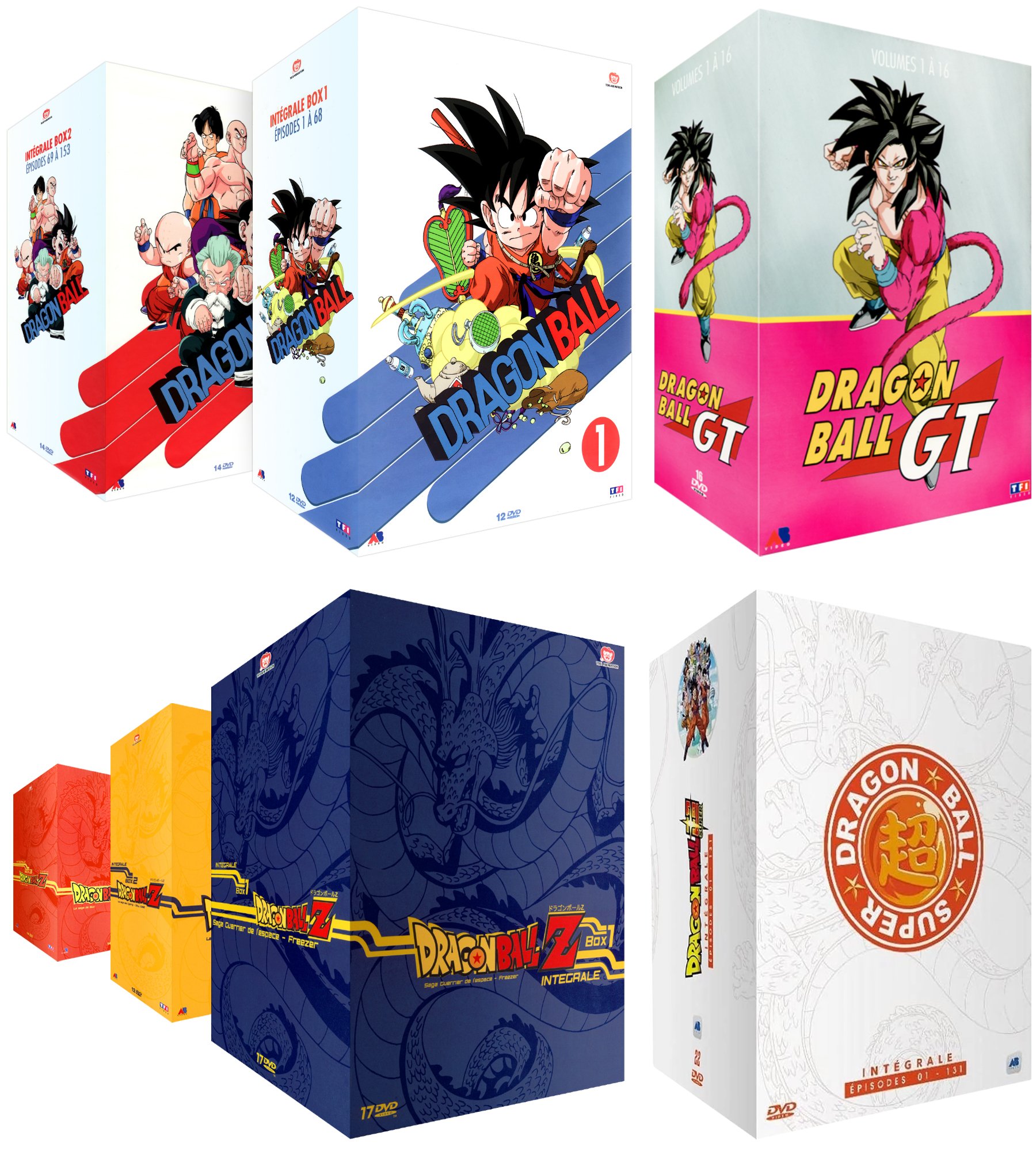 Dragon Ball + DBZ + DB Super - Intégrale - Pack 6 Coffret DVD