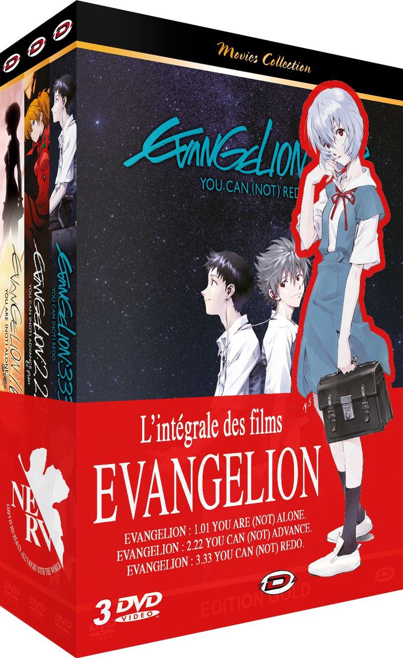 Evangelion (Neon Genesis) - Pack des 3 Films (1.01, 2.22 et 3.33) - 3 DVD