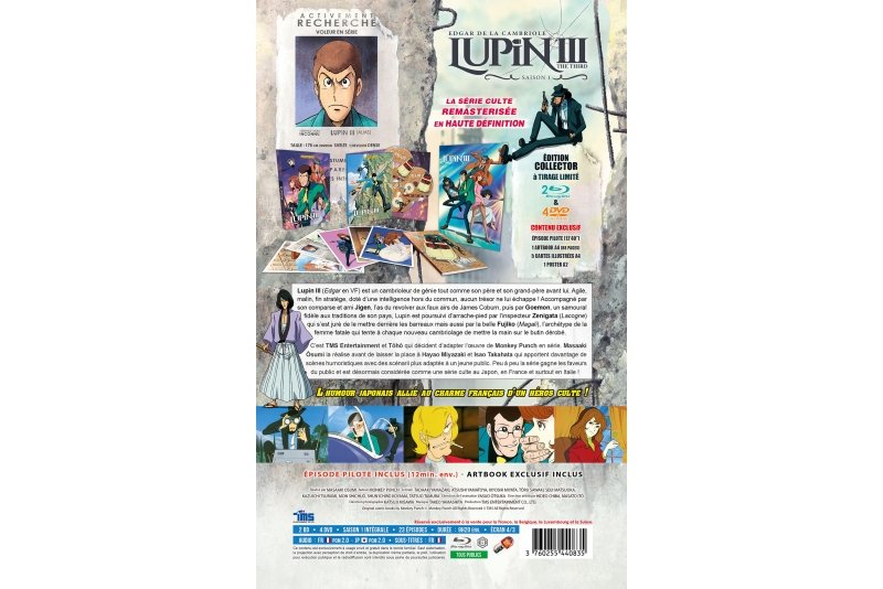 IMAGE 3 : Lupin III (Edgar de la Cambriole) - Saison 1 - Edition Collector Limite A4 - Combo Blu-ray + DVD