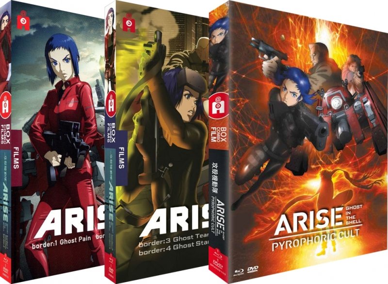 Ghost In The Shell Arise 5 Films Pack 3 Coffrets Dvd Blu Ray Anime Store Fr