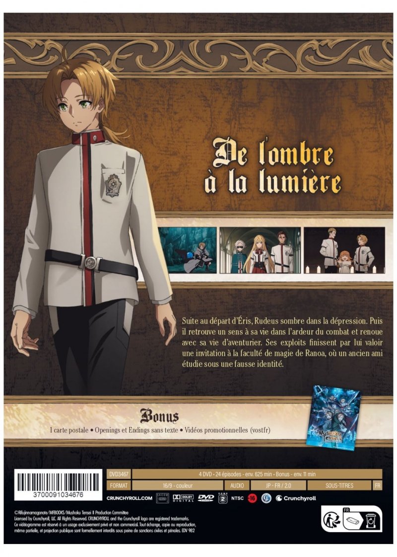 IMAGE 3 : Mushoku Tensei : Jobless Reincarnation - Saison 2 (2022) - Coffret DVD