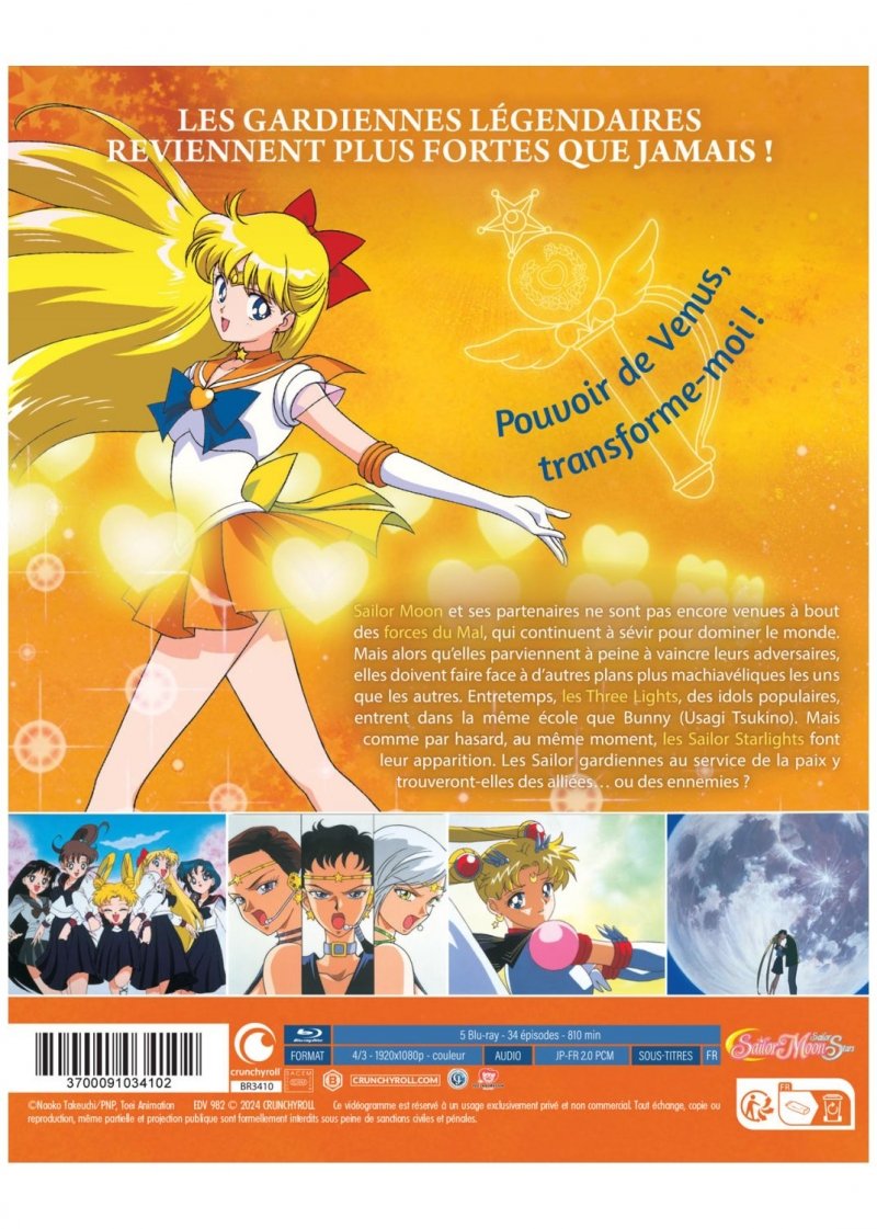 IMAGE 3 : Sailor Moon Sailor Stars - Intgrale (Saison 5) - Coffret Blu-ray