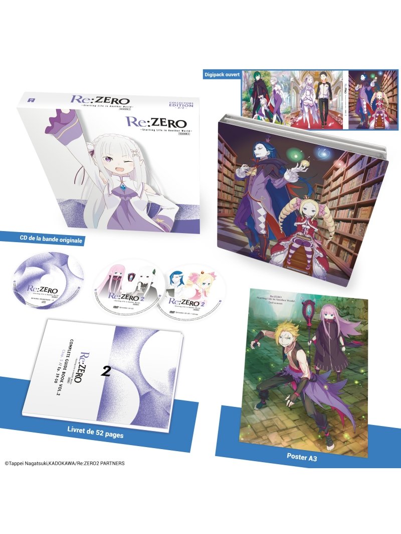 IMAGE 3 : Re:Zero - Starting Life in Another World - Saison 2 - Partie 2 - Edition Collector - Coffret DVD