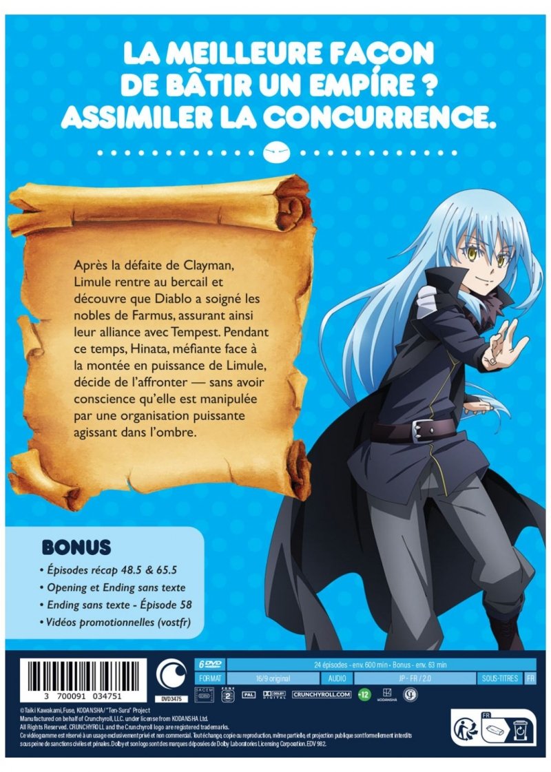 IMAGE 3 : Moi Quand Je me r�incarne en Slime - Saison 3 - Coffret DVD