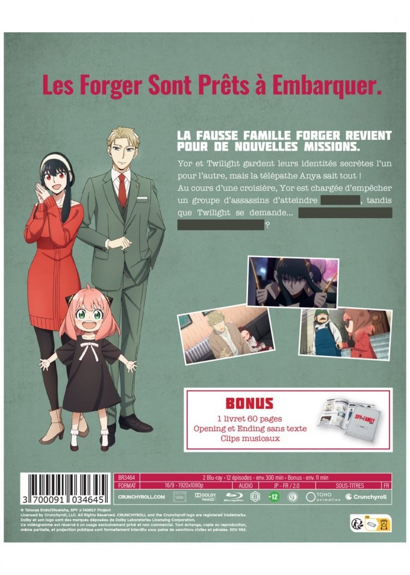 IMAGE 3 : Spy X Family - Saison 2 - Coffret Blu-ray